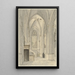 Interno della chiesa di Rhenen - Gerrit Lamberts — quadro incorniciato alla parete