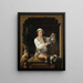 Un homme alla finestra che vende un gioco - Gerrit Zegelaar — quadro incorniciato alla parete