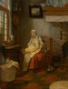 Interno con una madre che allatta - Gerrit Zegelaar — vista dell’opera