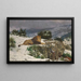 Un leone nella neve - Géza Vastagh — quadro incorniciato alla parete