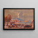 Vista di Napoli da Mergellina - Giacinto Gigante — quadro incorniciato alla parete