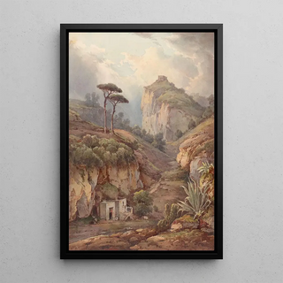 Giacinto Gigante - Approach from the Land to the Casa deSpiriti Being a Walk from Naples.webp