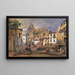 Scène di mercato ad Amalfi - Giacinto Gigante — quadro incorniciato alla parete