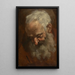 Tête d'un homme barbu Nicodème - Giacomo Cavedone — quadro incorniciato alla parete