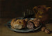 Nature morte con pane, salame e noci - Giacomo Ceruti — vista dell’opera