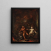 Le porte dell'inferno - Giacomo Del Po — quadro incorniciato alla parete