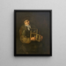 Vecchia donna con una lampada - Giacomo Francesco Cipper — quadro incorniciato alla parete