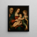 Matrimonio mistico di Santa Caterina d'Alessandria - Giacomo Francia — quadro incorniciato alla parete