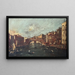 Vista sul ponte di Rialto Venezia - Giacomo Guardi — quadro incorniciato alla parete
