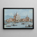 L'abbazia del Redentore - Giacomo Guardi — quadro incorniciato alla parete