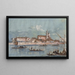 L'isola della Certosa - Giacomo Guardi — quadro incorniciato alla parete