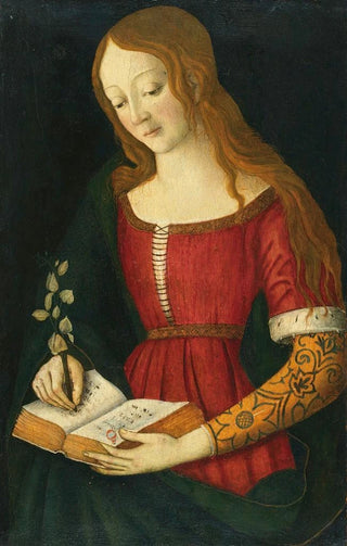Giacomo Pacchiarotto - A Young Lady Writing In A Hymnal.webp