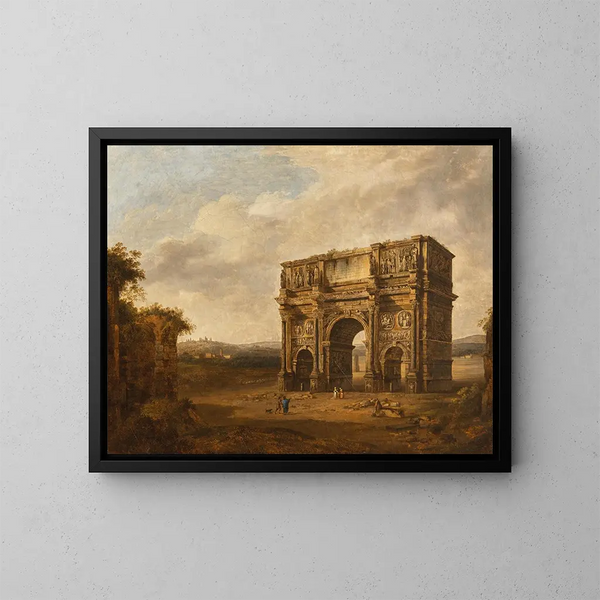 L'arc de Constantin - Giacomo van Lint — quadro incorniciato alla parete
