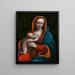 La Madone allaitant l'enfant Jésus - Giampietrino Giovanni Pietro Rizzoli — quadro incorniciato alla parete