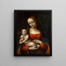 L'icosidodécaèdre della Vergine e il Bambino - Giampietrino Giovanni Pietro Rizzoli — quadro incorniciato alla parete