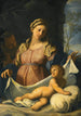 La Sainte Famille - Gian Domenico Cerrini — quadro incorniciato alla parete