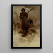 Soldats della guerra ispano-americana in azione - Gilbert Gaul — quadro incorniciato alla parete