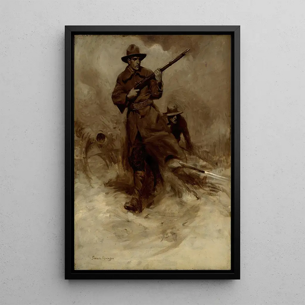 Gilbert Gaul - SpanishAmerican War Soldiers in Action.webp