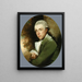 Uomo con cappotto verde - Gilbert Stuart — quadro incorniciato alla parete