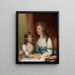 Ritratto della signora Samuel Dick e della sua figlia - Gilbert Stuart — quadro incorniciato alla parete