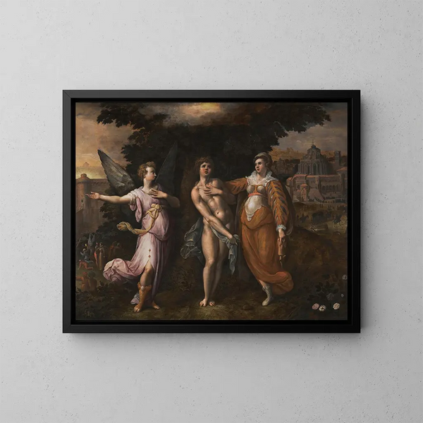 Allégorie della vita religiosa - Gillis Coignet — quadro incorniciato alla parete