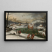 Paesaggio invernale con la fuga in Egitto - Gillis Mostaert — quadro incorniciato alla parete