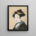 Ritratto di una donna - Gion Seitoku — quadro incorniciato alla parete