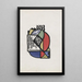 La sensibilità artistica moderna - Giorgio Riccardo Carmelich — quadro incorniciato alla parete