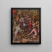 Laurent le Magnifique riceve l'omaggio degli ambasciatori - Giorgio Vasari — quadro incorniciato alla parete