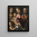 La Vierge à l'Enfant avec sainte Anne-Catherine et saint Jean-Baptiste enfant - Giorgio di Giovanni — quadro incorniciato alla parete