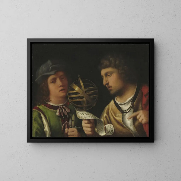 Giovanni Borgherini e il suo insegnante - Giorgione — quadro incorniciato alla parete