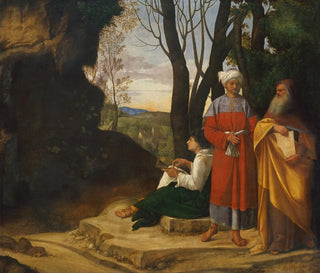 Tre filosofi - Giorgione — vista dell’opera