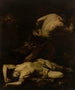 Cain che fugge dopo l'omicidio di Abele - Giovan Battista Langetti — vista dell’opera