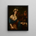 Judith con la testa di Oloferne - Giovan Gioseffo dal Sole — quadro incorniciato alla parete