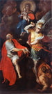 Vierge à l'Enfant avec Saint Jean l'Évangéliste et Saint Michel - Giovanni Ambrogio Figino — vista dell’opera