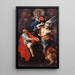 Vierge à l'Enfant avec Saint Jean l'Évangéliste et Saint Michel - Giovanni Ambrogio Figino — quadro incorniciato alla parete