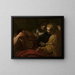 Giuseppe interpreta i sogni nel palazzo del Faraone - Giovanni Antonio Burrini — quadro incorniciato alla parete