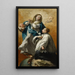 La Vierge en gloire avec Saint Louis de Gonzague - Giovanni Battista Canal — quadro incorniciato alla parete