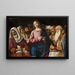 Il Cristo tra i dottori - Giovanni Battista Cima da Conegliano — quadro incorniciato alla parete