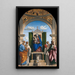 Vierge en majesté avec l'Enfant et Saints Pierre, Romuald, Benoît et Paul - Giovanni Battista Cima da Conegliano — quadro incorniciato alla parete