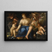 Allégorie della Terra con le quattro stagioni - Giovanni Battista Discepoli — quadro incorniciato alla parete