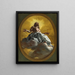 Cristo nella gloria - Giovanni Battista Gaulli — quadro incorniciato alla parete