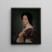 Ritratto di una donna - Giovanni Battista Gaulli — quadro incorniciato alla parete