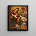 Il matrimonio mistico di Santa Caterina - Giovanni Battista Paggi — quadro incorniciato alla parete