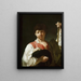Il ragazzo mendicante, Il giovane pellegrino - Giovanni Battista Piazzetta — quadro incorniciato alla parete