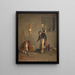 L'artista dans son atelier - Giovanni Battista Quadrone — quadro incorniciato alla parete