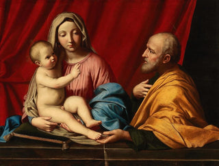 Giovanni Battista Salvi da Sassoferrato - The Holy Family.webp