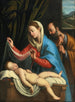 La Vierge et Saint Joseph avec l'Enfant Jésus endormi - Giovanni Battista Salvi da Sassoferrato — vista dell’opera