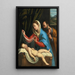 La Vierge et Saint Joseph avec l'Enfant Jésus endormi - Giovanni Battista Salvi da Sassoferrato — quadro incorniciato alla parete
