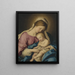 Vergine con Bambino - Giovanni Battista Salvi da Sassoferrato — quadro incorniciato alla parete